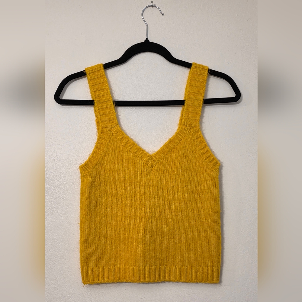 Zara Yellow Knit Tank